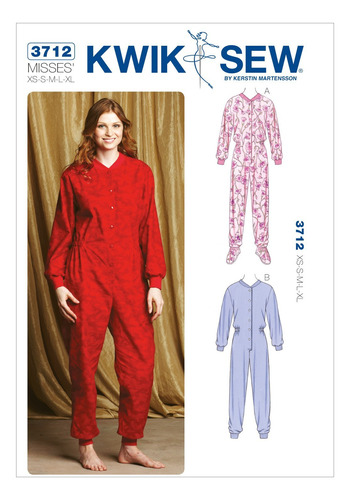 Patron Costura Para Pijama Talla Xs M L-xl