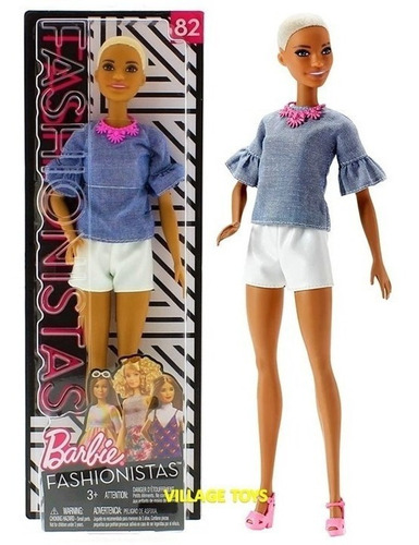 Boneca Barbie Negra Fashionistas 82 Chic In Chambray