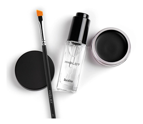 Inglot Set Para Ojos: Duraline + Gel Delineador + Pincel