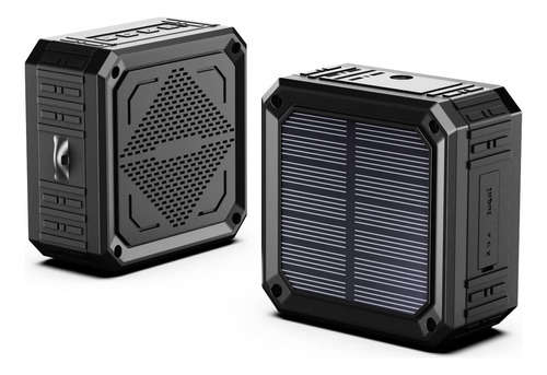 Abfoce Altavoz Solar Portátil Ipx6 Impermeable Bluetooth Alt