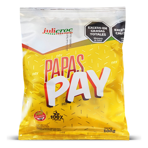 Papas Fritas Pay Julicroc Snack Sin Tacc Vegetal 100g