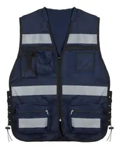 Comprar Chaleco Brigadista 5 Bandas Reflejante Azul Marino Unitalla