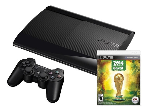 Sony PlayStation 3 Super Slim 12GB 2014 FIFA World Cup Brazil cor  charcoal black