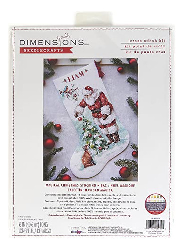 Kit De Medias Navideñas Mágicas Personalizables De Punto De