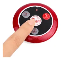 Comprar Retekess T117 Wireless Restaurant Pager Caregiver Pager Wireless Nurse Call System Coaster 4 Botones De Llamada Para Sistema De Llamadas Inalámbrico T128 (paquete De 10)
