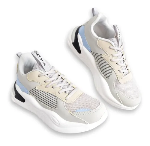 Zapatillas Urbanas Mujer Sky Blue Rio Plataforma Moda