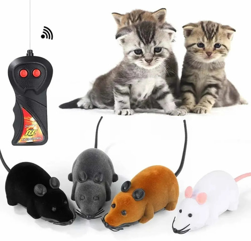 Imagen 1 de 3 de Raton Con Control Remoto Mascota Gato