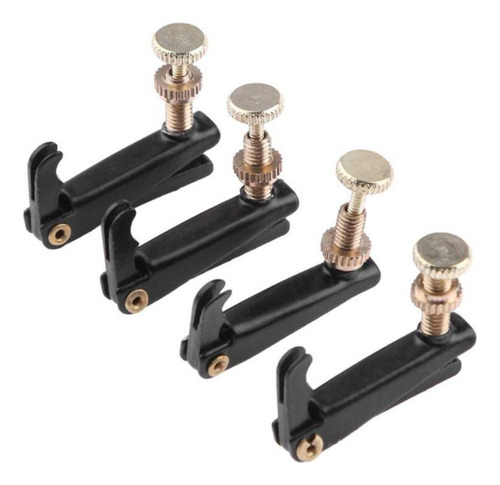 Microafinadores Violín Oro Negro 4 Pzs