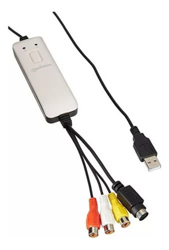 Capturadora De Video Y Audio Rca/s-video A Usb Manhattan