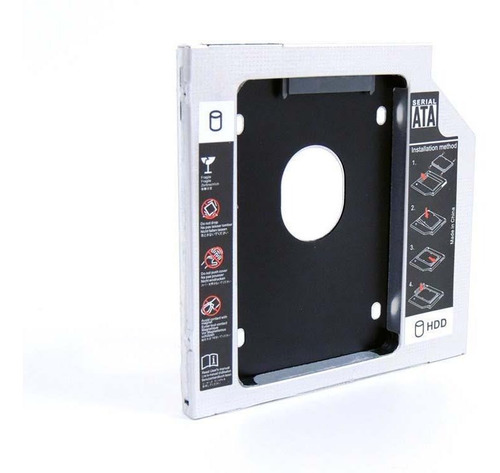 Imagem 2 de 5 de Adaptador Caddy Segundo Hd Ssd Sata P/ Notebook Drive 9,5mm