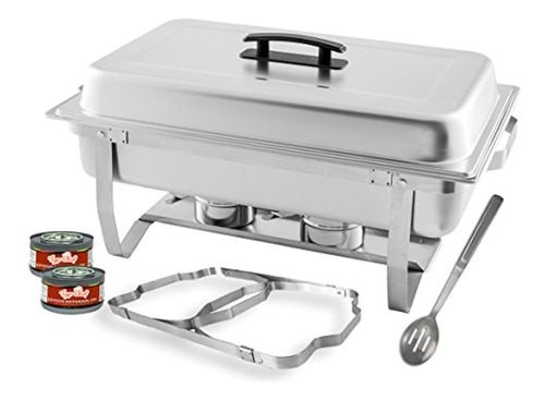 Chafer De Acero Inoxidable De Tamaño Completo Tigerchef De 8