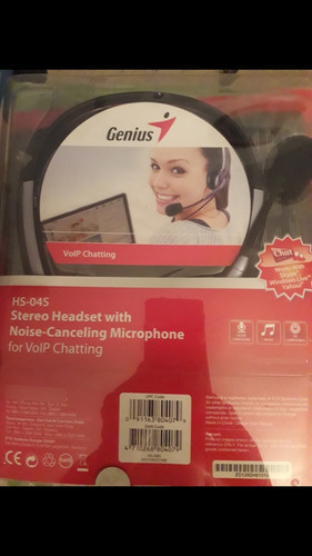 Audífonos Genius Stéreo Micrófono Profesional Hs-04s ( 400 )