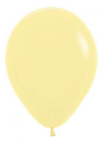 Globos Pastel X 25 De 9 Pulgadas Cotillon Surtido Color Amarillo