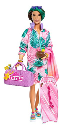 Muñeca Barbie Extra Fly Ken Con Ropa De Playa