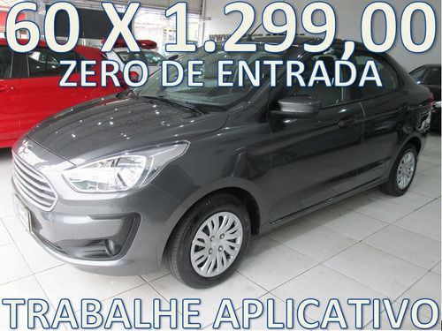 Ford Ka + Sedan 1.5 Flex Completo Unico Dono Zero De Entrada