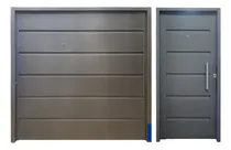 Comprar Combo Portón Levadizo Manual Y Puerta De Chapa Frente Casa