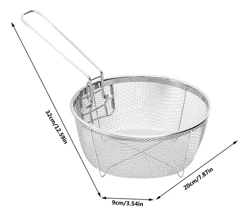 Cesta Para Freír Profunda Para Olla Cesta Frita Culinaria Pl