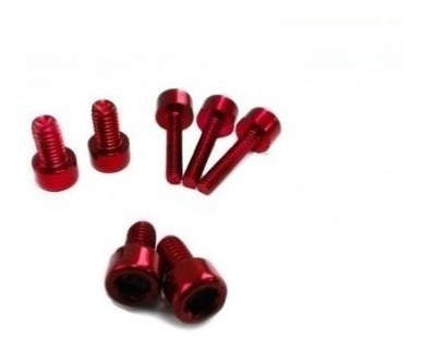 Kit 7 Parafusos Tampa Tanque Combustível Cbr/hornet-vermelho