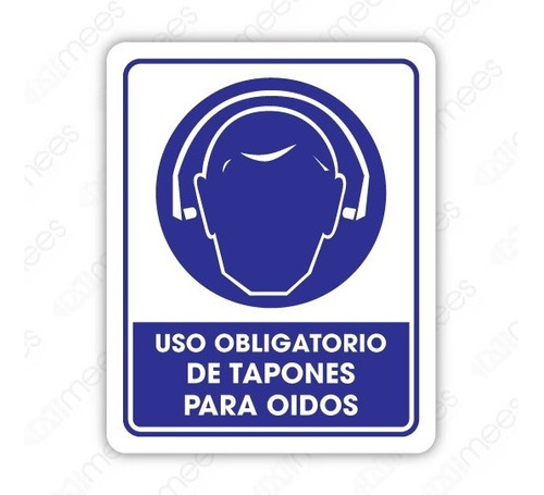 Señalamiento Uso Obligatorio De Tapones 30x40 Seguridad