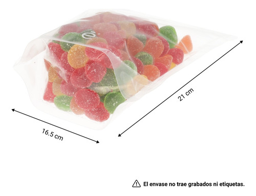 Bolsa Stand Up Pouch 500gr Con Zipper Transparente 1000pzs