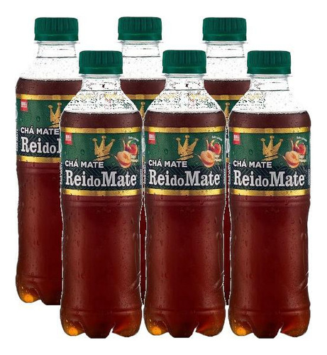 Chá Mate Natural Rei Do Mate Pack Com 6 Garrafas 350ml