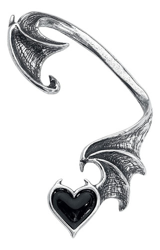 Alchemy Gothic England - Orejera De Corazón De Demonio De Al