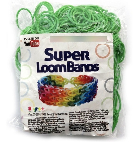 1200 Ligas De Colores Para Pulseras Super Loom Bands Kit