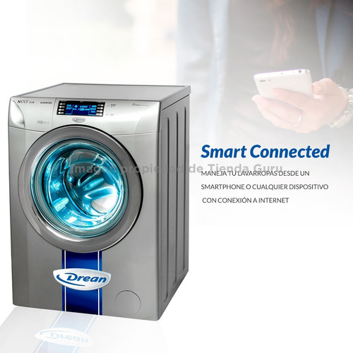 Imagen 6 de 9 de Lavarropas Drean Inverter Wifi 10kg 1200 Rpm Gris 10.12 Wcrg