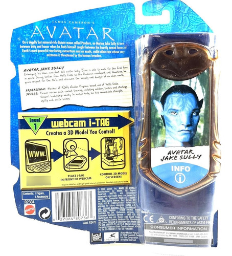 Avatar Jake Sully 10cm Avatar Mattel