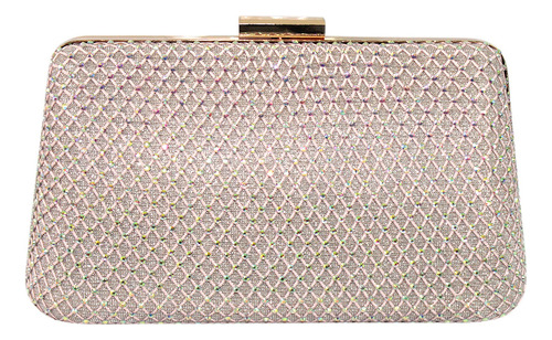 Bolsa De Fiesta Noche Elegante Crossbody Clutch Grace Lg044 Color L. Dorado - L. Gd Diseño De La Tela Lgf-010