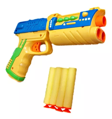 Pistola Lançador Nerf Arma Pistola Atira Dardos Barato