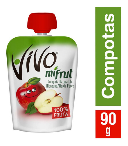 Compota Mifrut Vivo Manzana 90gr(6unidad)-super