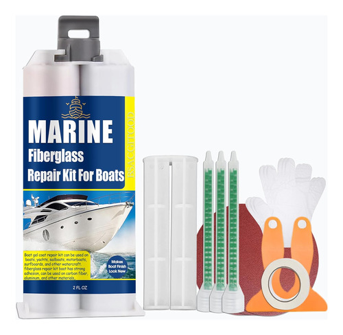 Kit De Reparación De Fibra De Vidrio Marino Para Barcos - Ki