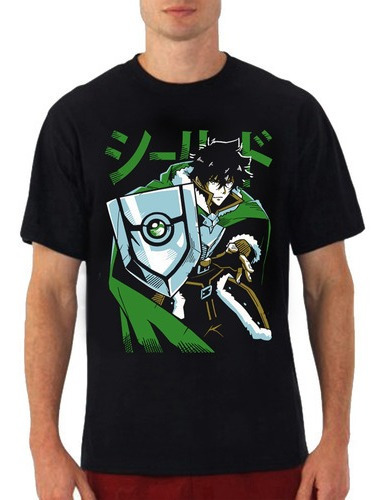 Imagem 1 de 2 de Camiseta 100% Algodão Anime Shield Hero Naofumi Herói Escudo