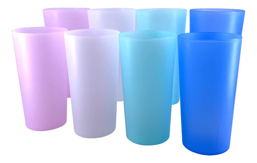 Aoyite Juego 8 Vaso Plastico 26 Onza Facil Limpiar Apto Para