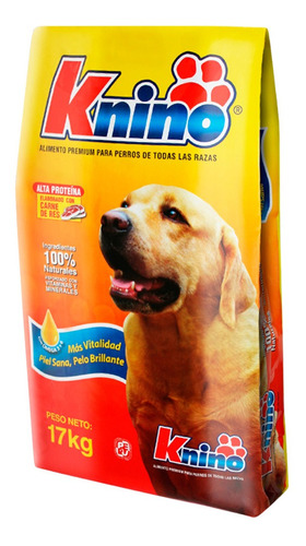 Comida Para Perros Knino Premium Todas Las Razas 17kg