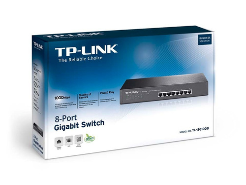 Tp Link Tl-sg1008 Switch 8 Puertos Gigabit 1u Rack Sobremesa