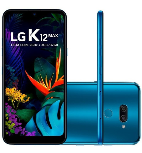 Smartphone LG K12 Max 32gb 3gb Ram 6.26  Dupla De 13m E 2mp