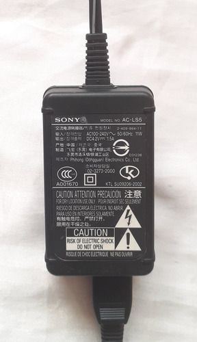 Cargador Sony Cyber Shot Ac-ls5 Original Oferta