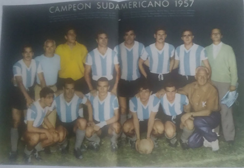 Lamina Argentina Campeon Sudamericano 1957 De El Grafico