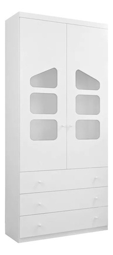 Guarda-roupa Phoenix Baby Eloísa Modulado cor branco de mdf com 2 portas  de dobradiças