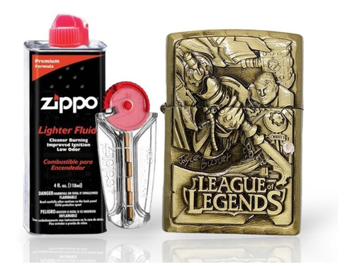 Kit Zippo / Gas Piedra + Encendedor Tipo Zippo Hombre2