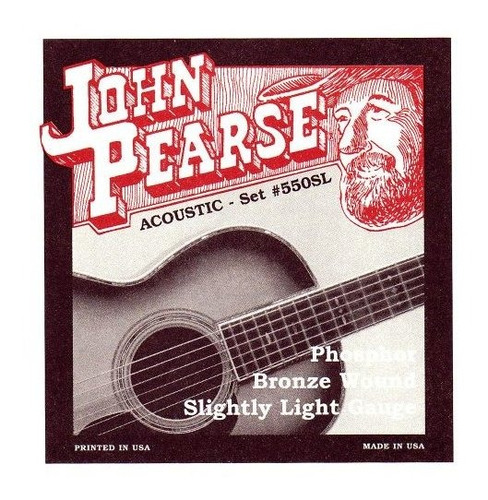 John Pearse Cuerdas De Guitarra Acústica Bronce Fósforo Lige