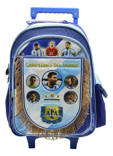 Mochila Afa Seleccion Argentina Con Banderin Carro 16p Af111