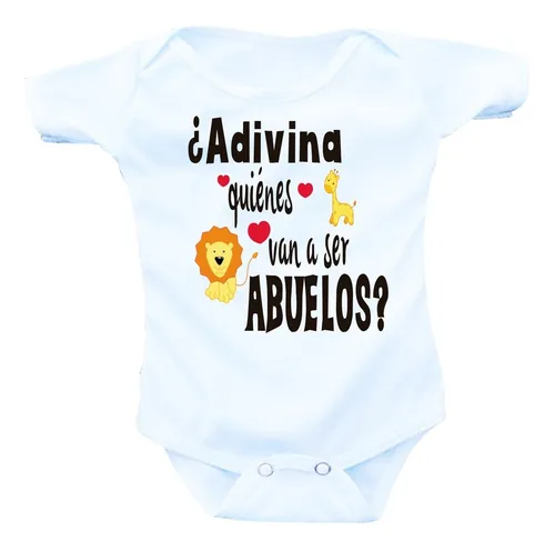 Body personalizado Enhorabuena, vais a ser abuelos en 9 meses - Tú  personalizas