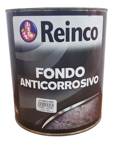 Fondo Anticorrosivo Galon Color Negro Marca Reinco