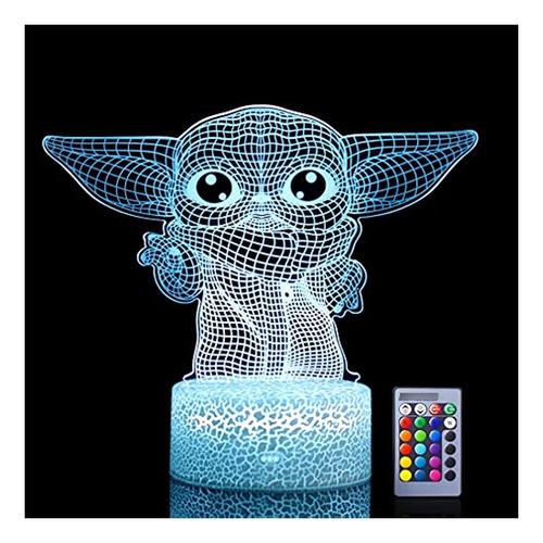 Lámpara De Mesa Hoofun 3d Illusion Night Light, Remote & Tou