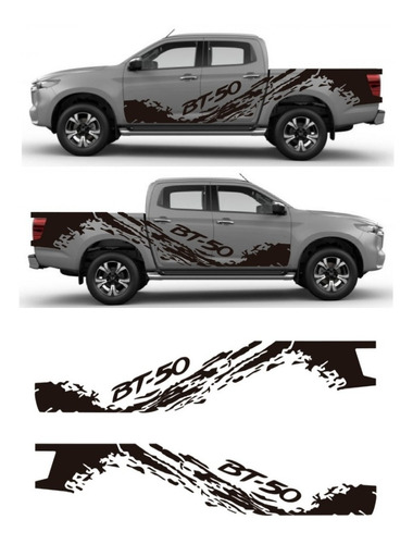 Stickers Adhesivo All New Mazda Bt50 Full Fango Lateral. 