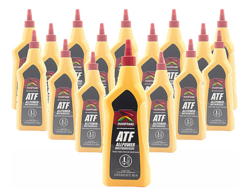 Aceite Trans Automática Atf 950ml Roshfrans Allpower 16 Pzas