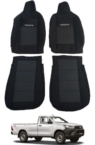 Fundas De Asientos Toyota Hilux Pickup 2023 Cabina Sencilla